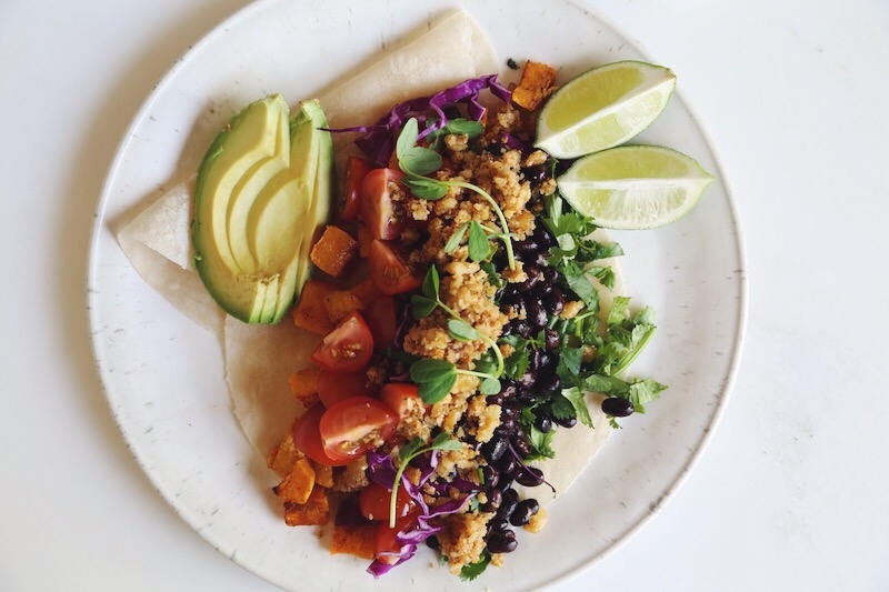 The Ultimate Plant Based Tacos with Tangy-Sweet Cilantro Tahini Lime Sauce